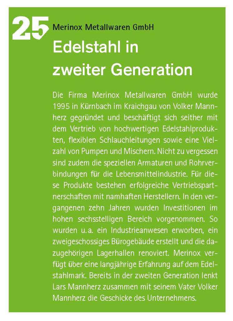Edelstahl in zweiter Generation